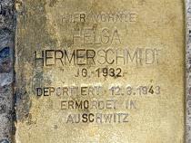 Stolperstein von Helga Hermerschmidt, Foto: OTFW