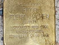 Stolperstein von Isidor Fleischhacker, Foto: OTFW