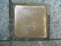 Stolperstein für Eduard Hans Steinthal, Foto: StolperWteine-Initiative CS