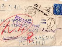 Brief (Umschlag) Edwins an Eltern