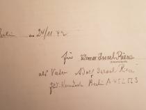 Unterschrift Werner Israel Riese (Bild: Familie Manasse, Monaco)