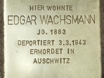 Stolperstein Edgar Wachsmann Bild: Stolpersteine-Initiative CW, H.-J. Hupka