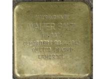 Stolperstein Walter Salz, Foto: H. J. Hupka
