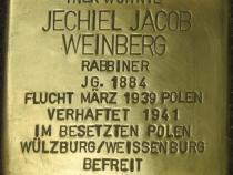Stolperstein Jechiel Jacob Weinberg Bild: Stolpersteine-Initiative CW, Hupka