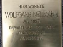 Stolperstein Wolfgang Neumann © Koordinierungsstelle Stolpersteine Berlin